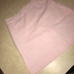 Vineyard Vines Pink Seersucker Skort